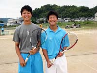 西高ソフトテニス部　男子個人戦 藤田選手